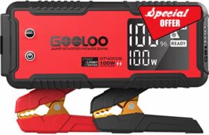 GOOLOO GT4000S Jump Starter 4000A 100W 2-Way Fast Charging