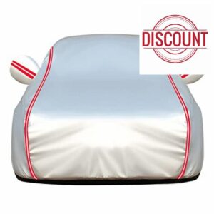 Car Cover Compatible with KIA Niro 2 3 4 Waterproof Outdoor Winter Car Covers Breathable Large Car Protection Cover with Lock Straps Zip Dustproof Windproof UV Protectio