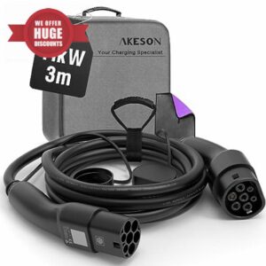 AKESON Type 2 Charging Cable for Electric Cars - 11kW