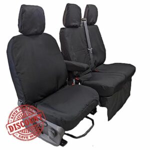 Ford Transit Custom Seat Covers | Tailored & Custom Fit | Waterproof Heavy-Duty Van Seat Cover | Driver & Double Passenge