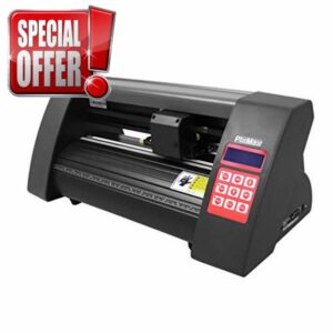 Vinyl Cutter 20 inch Plotter Machine Sign Sticker Decal Printer Cutting Business Tool 800mm/s Speed Optical Eye Laser Guide SignCut Pro Graphic Design Software LED Screen 10.8" Cutting Width