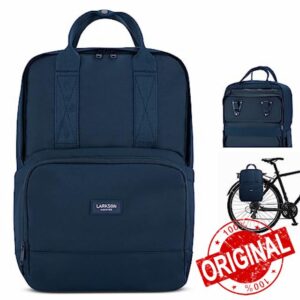 LARKSON Bike Pannier Bag for Bicycles Blue - No 6 Bike - 2 in 1 Cycling Backpack & Rear Rack Bag - Cycle Rucksack - Water-Repelle