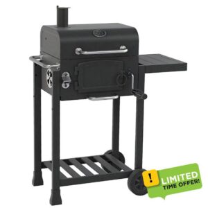 CosmoGrill Outdoor Jr. Smoker Barbecue Charcoal Portable BBQ Grill Garde