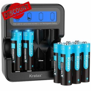 Kratax 1.5 V AA Rechargeable Lithium Battery