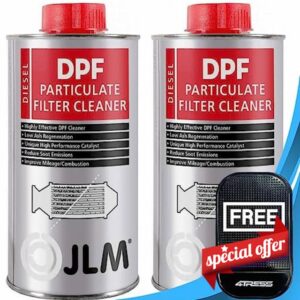 4Tress JLM 2 x 375ml Diesel DPF Cleaner Car Van 4x4 Diesel Engine Particulate Filter Cleaner Fluid Non Slip Car Dash Mat (4T-2x-J02210)