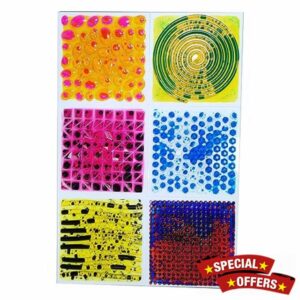Playlearn Textured Massage Liquid Sensory Tiles Set of 6-30cm