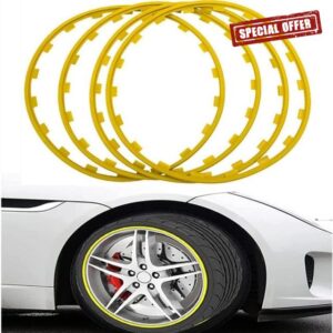 ZHEYANG Wheel Rim Protector Alloy Wheel Protectors | Nylon Moulding | 16-20 Inch Wheel Diameter | Alloy Wheel Protection | 4 Colours Available 0809(Color:03