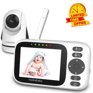 HelloBaby Video Baby Monitor with Camera and Audio