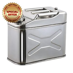 ARSHUN Portable 201 Stainless Steel 5L 10L 15L 20L Fuel Tank Jerry Can Gas Petrol Car Spare Container Gasoline Motorcycle Edible Oil Tank