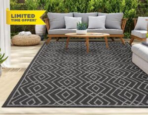 HomeArt Outdoor Rugs | Easy-Cleaning Indoor & Outdoor Area Rugs for Porch