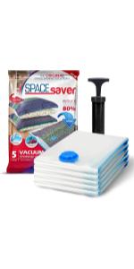 Spacesaver Vacuum Storage Bags, LARGE PACK