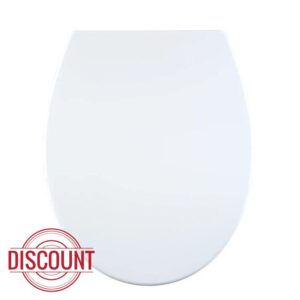 AQUALONA® Premium Thermoplastic Toilet Seat - Soft Close Hard-Wearing Seat with One Button Hinge Release