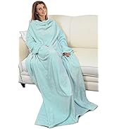 Catalonia Classy Sherpa Wearable Blanket for Adult Women and Men, Soft Warm Plush Throw with Slee...