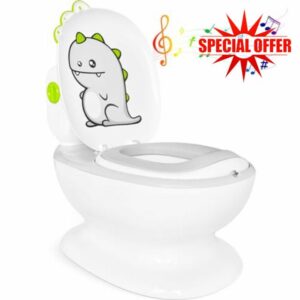 Hibtn Toddler Potty Training Toilet with Flush Sound