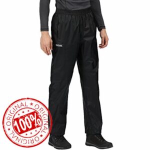 Regatta Mens Pack It Outdoor Waterproof Over Trousers - Black