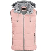 YOUTHUP Mens Hooded Gilet Lightweight Quilted Body Warmer Outdoor Sleeveless Padded Gilets