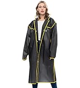 UNIQUEBELLA Raincoat for Women Rain Jackets Waterproof Breathable Windbreaker Outdoor Ladies Ligh...