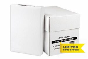 Value Copier Paper Multifunctional Ream-Wrapped 75/80gsm A4 White - 1 box containing 5 Reams of 500 sheets