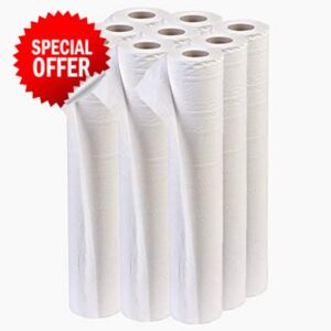 TPZ 40 Metres White Hygiene Coach Roll for Massage Table and Beauty Environment