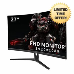 CRUA 27 Inch 180HZ Curved Gaming Monitor