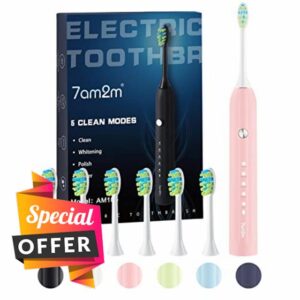 7AM2M Sonic Electric Toothbrush for Adults and Kids