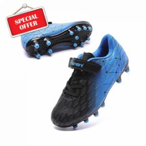 Boys Football Boots Shoes Kids Girls FG/AG Soccer Athletics Training Sport Running Shoes Profession Competition Teenager Indoor Outdoor Cleats Sneakers for Unisex