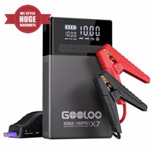 GOOLOO X7 Jump Starter with Air Compressor