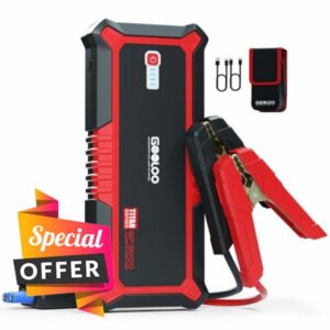 GOOLOO Portable Lithium Jump Starter 3000A Peak Car Starter for Up to 9L Gas or 7L Diesel Engine 12V Car Battery Booster Pack