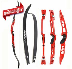 surwolf 66“ Takedown Recurve bow 20~40LBS ILF Competition recurve bow set Adult Sport Bow Archery practice bow Longbow Hunting Bow
