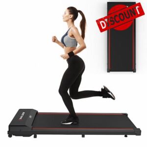 Under Desk Treadmill for Home Office Walking Pad Jogging Running Ultra Flat Slim Under Desk Fitness Workout Remote Control WALDEN F22
