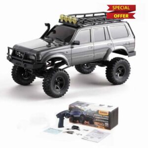 WOWRC FMS RC Crawler Toyota Cruiser LC80 FCX18-1/18 Offroad Trucks 4X4 RC Rock Crawler with 2.4Ghz Transmission