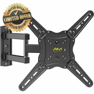 Alphamount TV Wall Bracket for Most 26-60 inch LED LCD Flat and Curved TVs up to 35kg