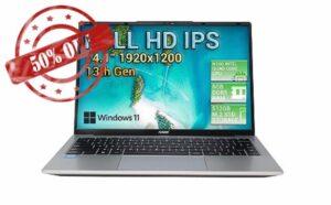 Fusion5 13th Gen 14.1" Full HD Windows 11 Laptop - 512GB M.2 SSD Storage