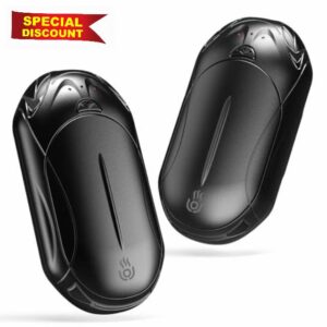 2-Pack Hand Warmer Rechargeable 6000mAh OUTJUT Portable Pocket Warmer 3 Heating Modes USB Electric Split Rechargeable Hand Warmer Suitable for Outdoor Sports