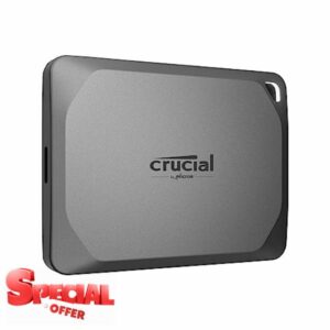 Crucial X9 Pro 4TB Portable SSD - Read/Write speeds up to 1050MB/s - PC and Mac