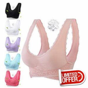 Kendally Comfy Corset Bra Front Cross Side Buckle Lace Bras