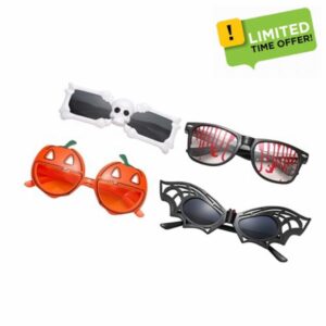 Komonee Halloween Novelty Glasses Sunglasses Costume Fancy Dress Up Eyewear Party Favour Cosplay Unisex Eyeglasses Joke Outfit Accessory