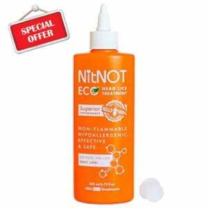 NitNOT - NitNOT Headlice Treatment As Seen On Dragons Den100% Effective Kills All Head Lice & Eggs. Premium Nit Treatment Lotion (200ml). Lice Treatment for All Hair