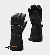 ORORO Heated Gloves Liners Rechargeable for Women Men, Thin Electric Gloves for Cycling, Skiing a...