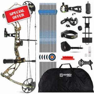 SHARROW Archery Dragon X8 Compound Bow Set for Adult and Beginner