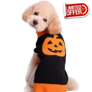 TENGZHI Winter Dog Sweater Small Cat Clothes Puppy Sweater For Pet Dog Knitting Crochet Cloth Halloween Dog Jersey Ugly Sweater for Holiday
