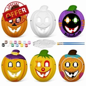 Tfanghao Halloween Blank White Full Face Mask