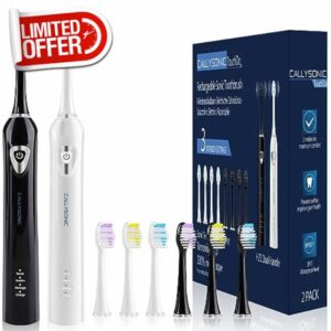 Premium 2 Pack Electric Toothbrush - Sonic Toothbrushes with Normal