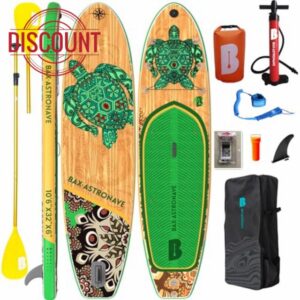 Premium Inflatable Stand Up Paddle Board 10.6ft | 6 Inch Thick Stable SUP Paddle Boards For Adults With Durable Paddle Board Accessories Rucksack Hand Pump Adjustable Paddle Leash