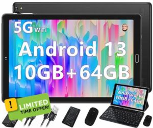 2023 Newest Tablet 10'' Android 13 10GB RAM+64GB ROM (TF 1TB)