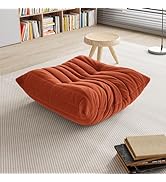 Fireside Ottoman, Bean Bag Single Footstool and Pouffe, Comfortable Foot Rest for Indoor Living R...