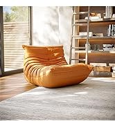 Fireside Chair, Single Sofa Chair, Floor Sofa Chair, Lazy Bean Bag Chair for Living Room, Bedroom...