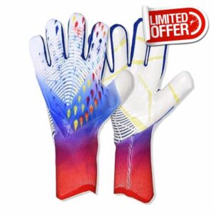 OLYSPM Goalkeeper Gloves Kids Football Gloves Goalie Gloves with Non-slip Latex Palm