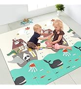 OSLINE Baby Play Mats for Floor,Newborn Foldable Foam Playmat,Baby Crawling Mat,Large Baby Soft P...