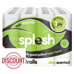 60 Splesh by Cusheen Toilet Rolls - Eco-Friendly